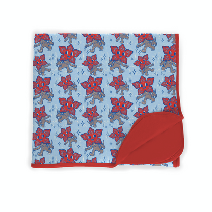 1980s Vintage Retro demogorgon Blanket! Cute Retro Monster! Retro monster blanket