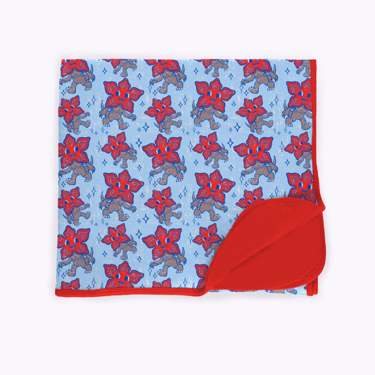 1980s Vintage Retro demogorgon Blanket! Cute Retro Monster! Retro monster blanket