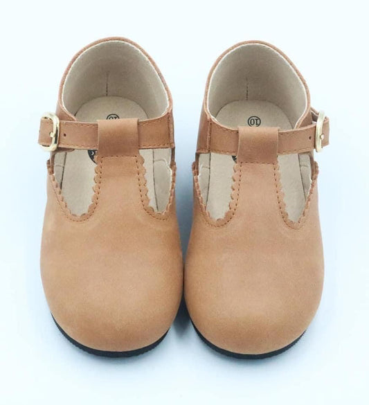 New Ready to Ship- Vintage Leather Fauna Elowyn Tstraps! Nubuck Leather! Classic Flats.