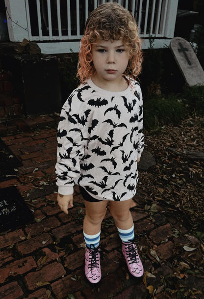 Kids + Adult Derp Kpop French terry  Oversized Crew all year sweat shirts! 80s style! Long and comfy! Large scale!