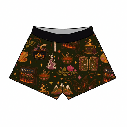 Adult ACo TAR Bamboo Boxer Shorts! Moody Jewel Tones! Snuggle up with Book!