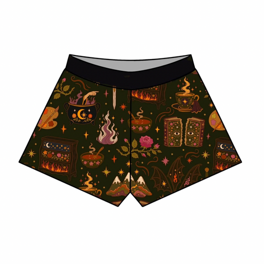 Adult ACo TAR Bamboo Boxer Shorts! Moody Jewel Tones! Snuggle up with Book!