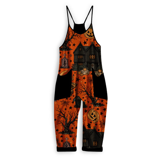 Kids+ Adult : Bury me in Salem Witch House + Bewitched moments BamBOO overalls