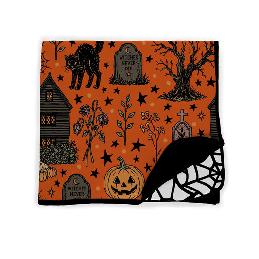 Bury me in Salem witchy moments Bamboo blankets! Bewitched! Quilted 2.5 Tog Bamboo Blanket! 3 Sizes! Bat Shaped Mini, Toddler, Adult!
