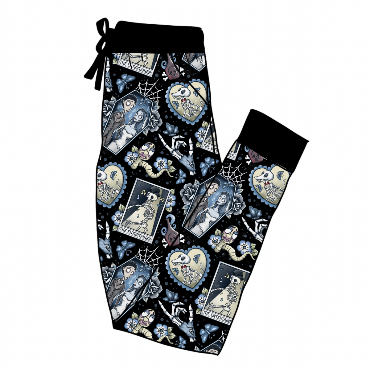 Ready to ShiP! Adult: The Corpse Undead Bride Bamboo Joggers! Fav Couple + Friends. Horror NIghts!