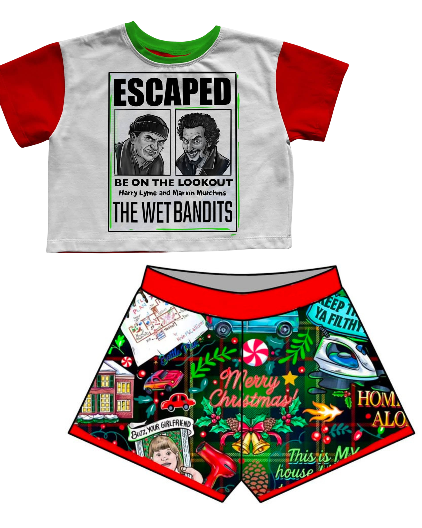 Adult + kids  - KEVIN!! Wet Bandits Bamboo Boxy Graphic Shirt! Retro Ringer! Festival Christmas.