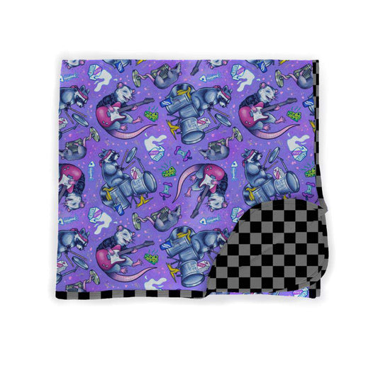Ready to ship - Trash Metal and Friends Hipster Bamboo Blankets