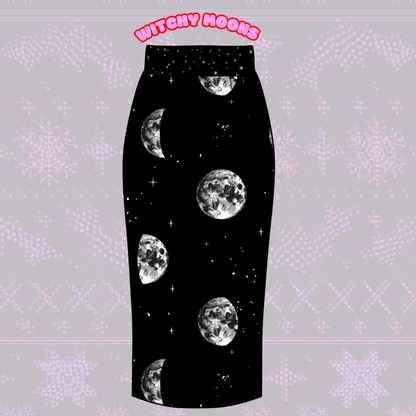 Adult-  NEW ITEM Bamboo Moons + Star Band Midi Shirt! Comfy + Stretchy! WItchy Moons + Stars