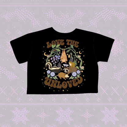 Kids + Adult Love the Unloved Wildlife Opossums, Bats + More Bamboo Boxy Shirt!